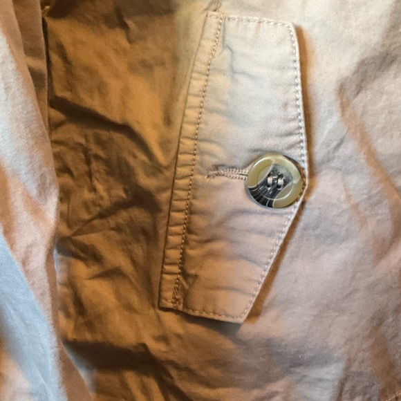 SERENADE Medium Beige short “Mini” Trench Coat - Picture 6 of 7